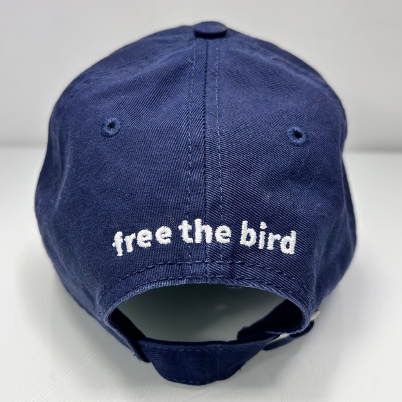 Birddogs Free the Bird Hat Baseball Cap Navy Blue Blush Pink - Picture 7 of 11